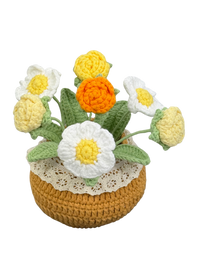 Gehäkelte Blumentöpfe
