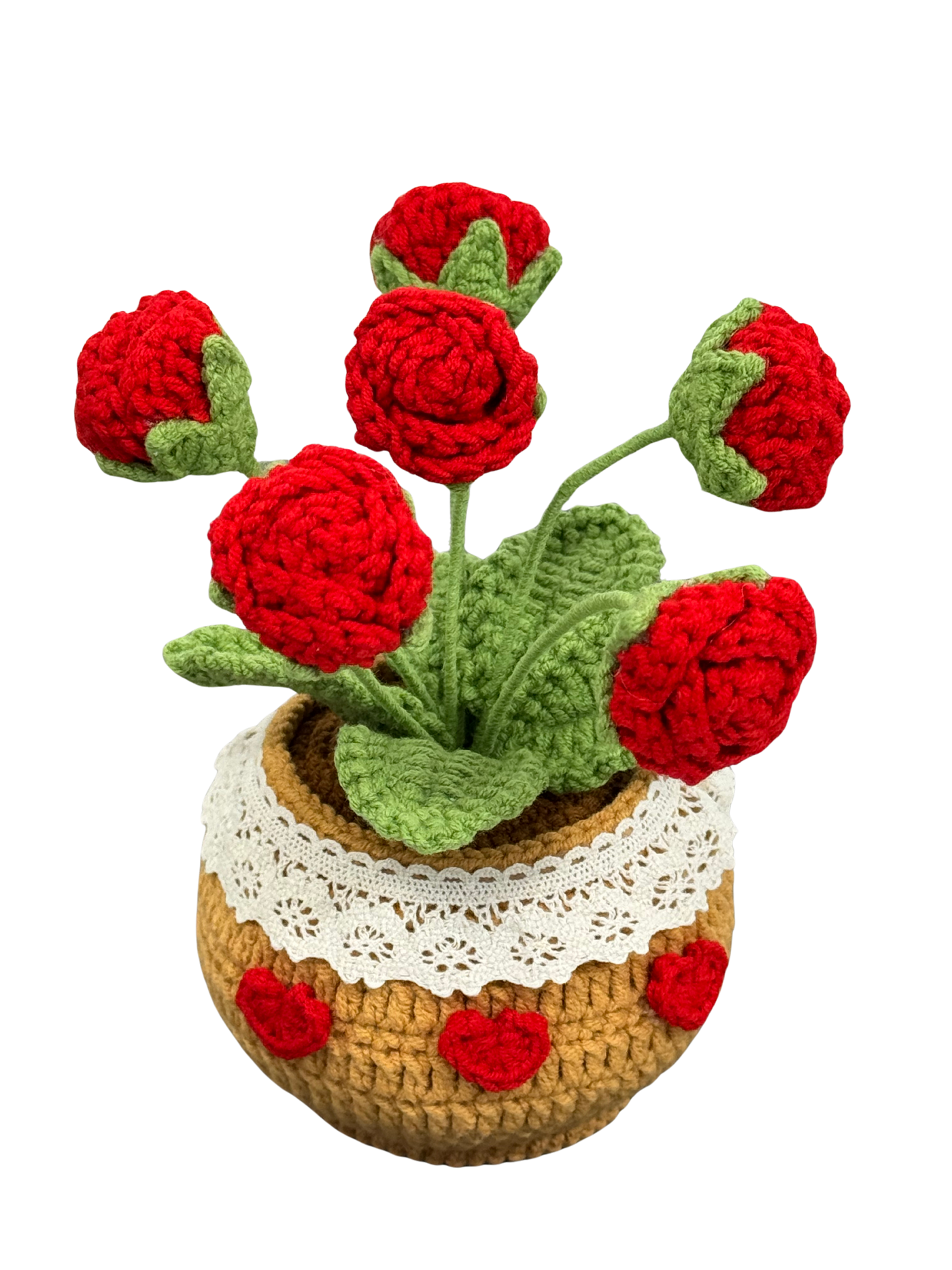 Gehäkelte Blumentöpfe
