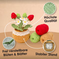 Gehäkelte Erdbeeren als pflegefreie und langlebige Dekoration
