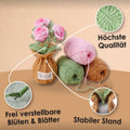 Gehäkelte Rosen als pflegefreie und langlebige Blumendekoration