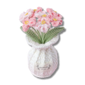 Gehäkelte Vergissmeinnicht in Rosa