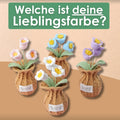 Gehäkelte Maiglöckchen in Weiß, Rosa, Lila und Hellblau